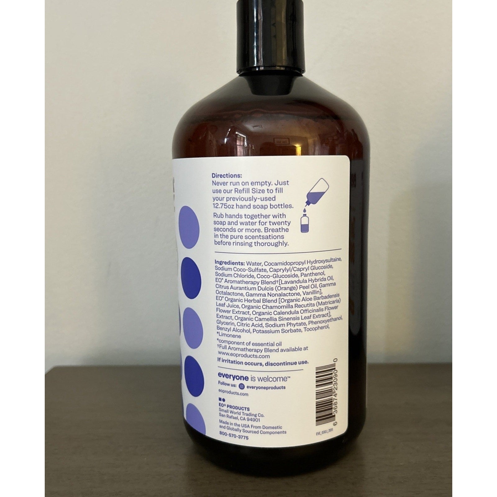 Nourishing Everyone Hand Soap Refill Size Lavender & Coconut 32 Oz BIG SIZE