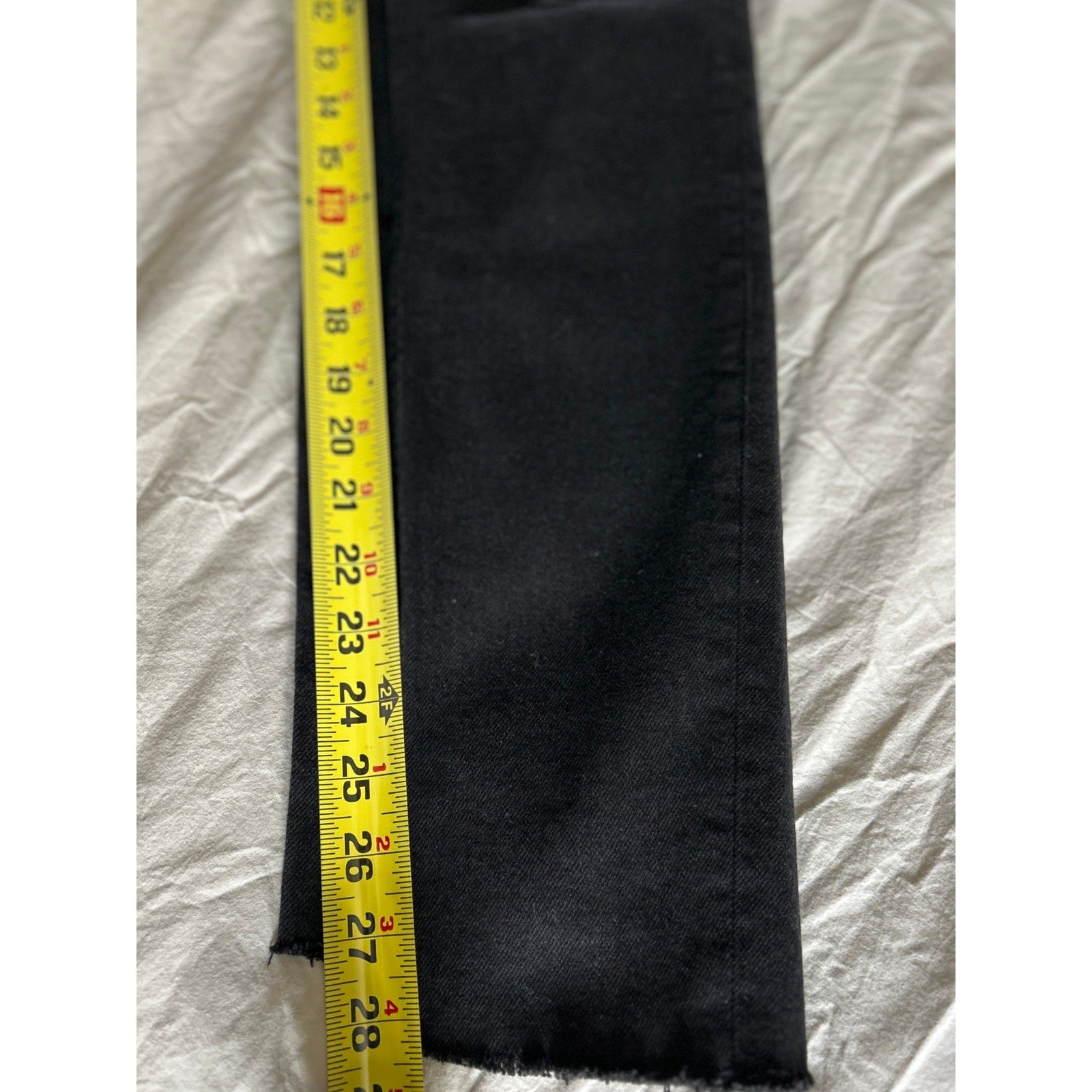 We the Free Black Stella Skinny Jeans Sz 26 High Rise, Button Fly, Raw Hem, NWT
