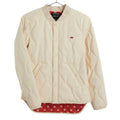 Snowboard Burton Kiley Insulator Jacket Quilted Lightweight Creme Color Sz M EUC