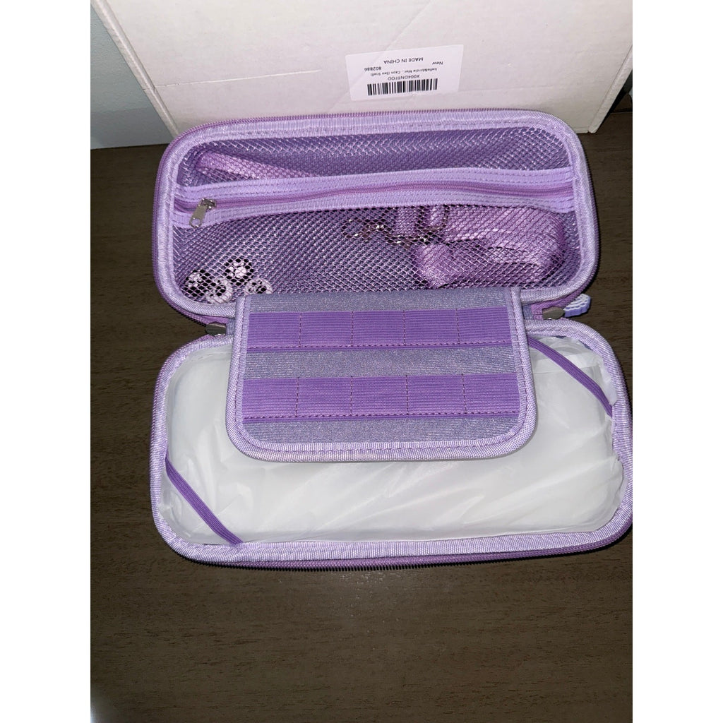 NEW Belle&Birdie Mermaid Switch OLED Case Purple Hard Shell Handbag Gaming 