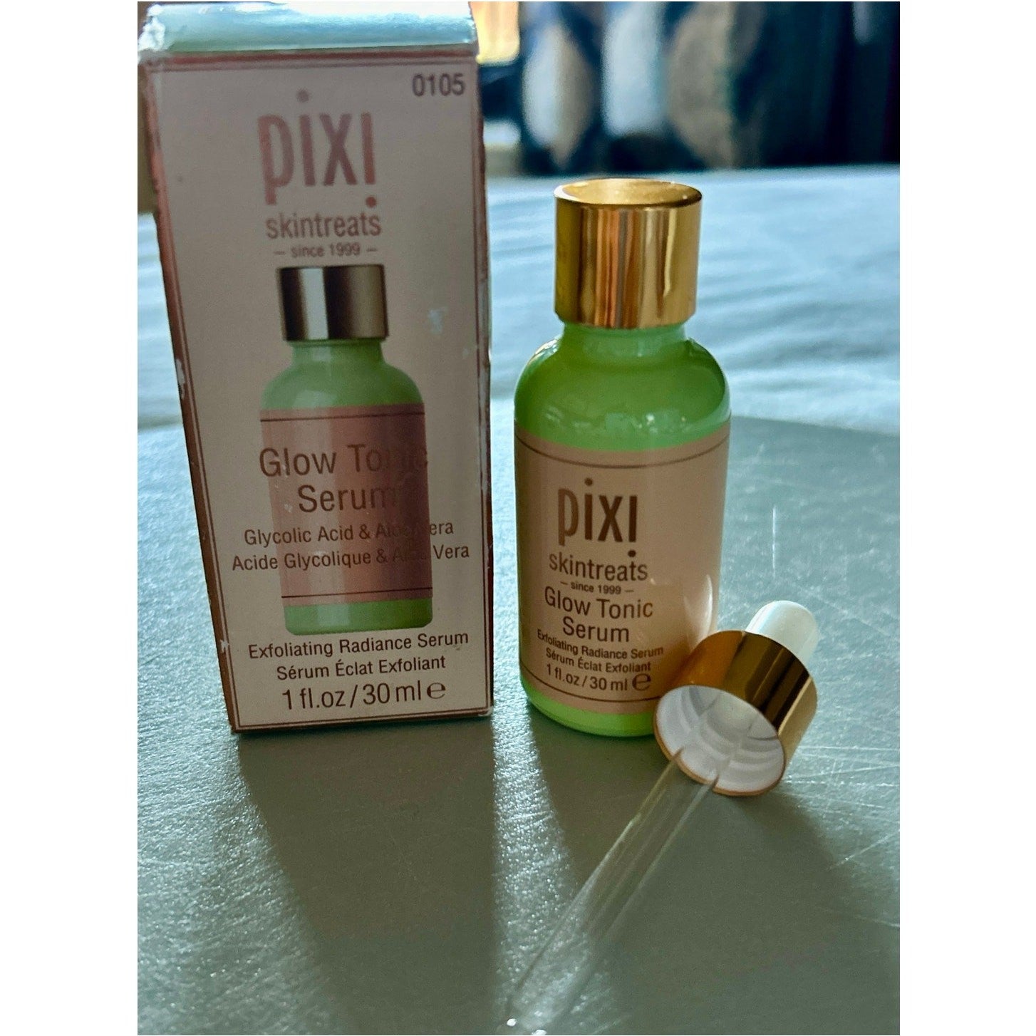 Pixi Glow Tonic Serum 1floz Exfoliating Radiance Serum Glycolic Acid & Aloe Vera