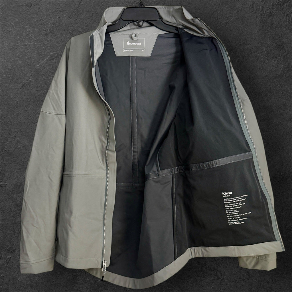 Cotopaxi Kinsa Soft-Shell Jacket Women’s Small Lightweight, Water-Resistant Gray