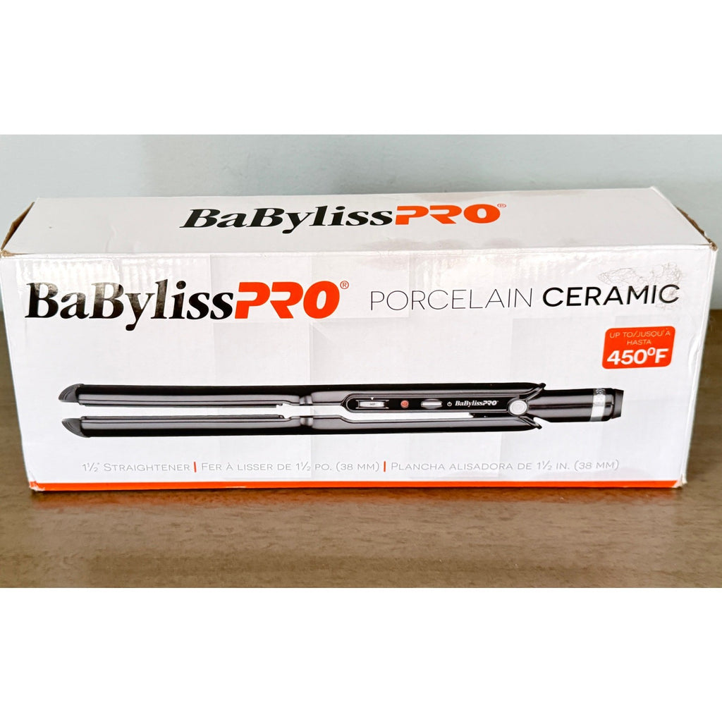 Babyliss Pro Porcelain Ceramic 1 1/2" Straightening Iron BP9559UC Open Box