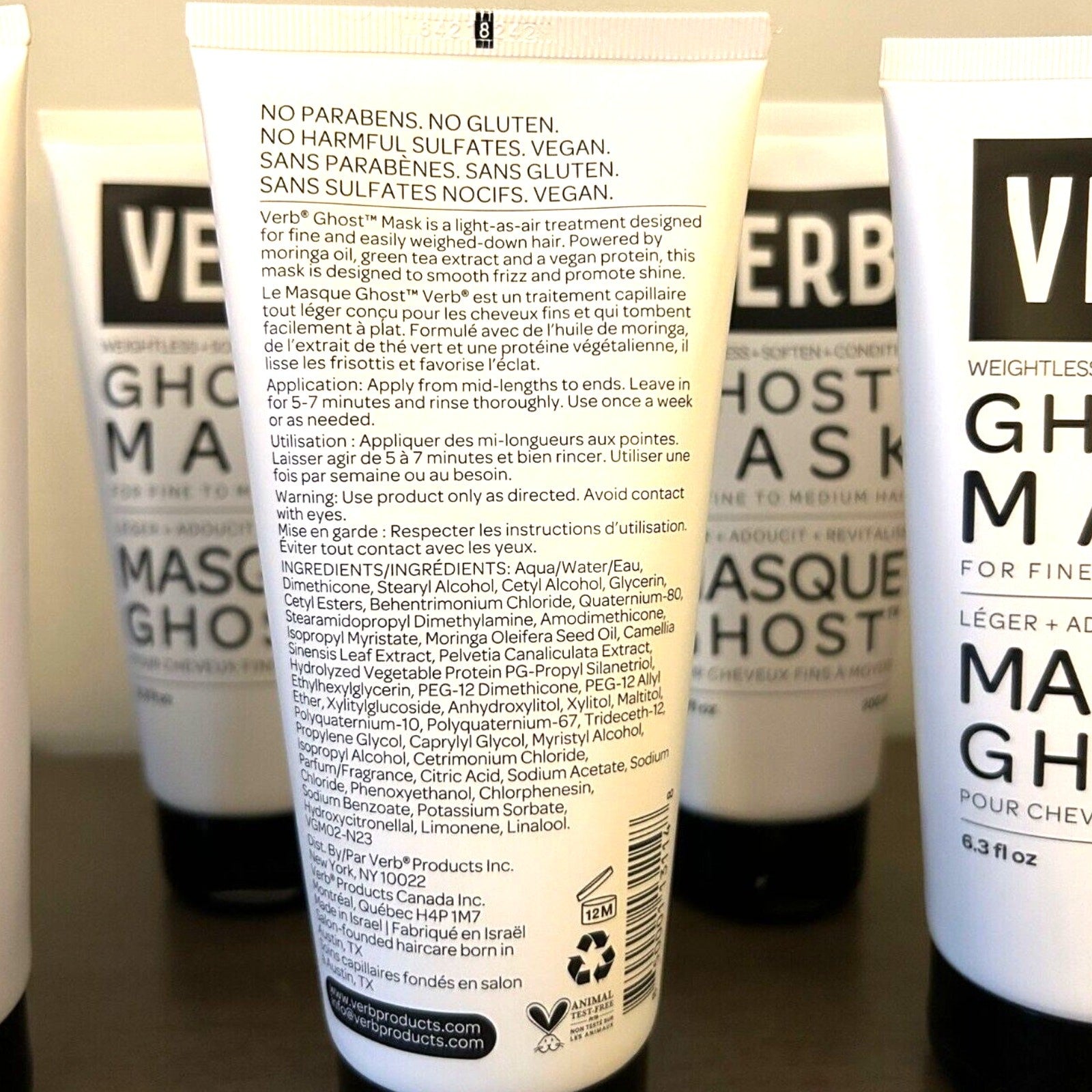 VERB Ghost Hair Mask Vegan Deep Conditioning Hair Treatment 6.3 oz New Sealed 