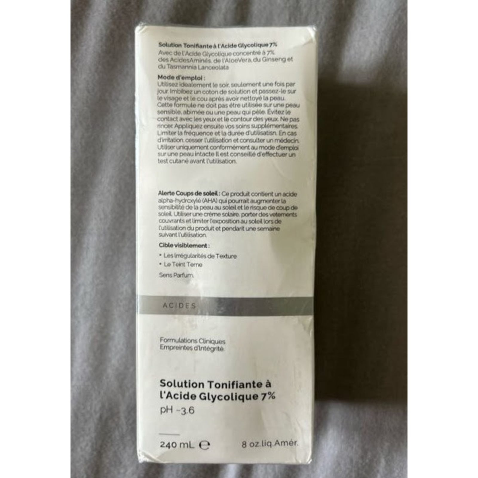 The Glycolic Acid 7% Toning Resurfacing Solution New 8oz Authentic