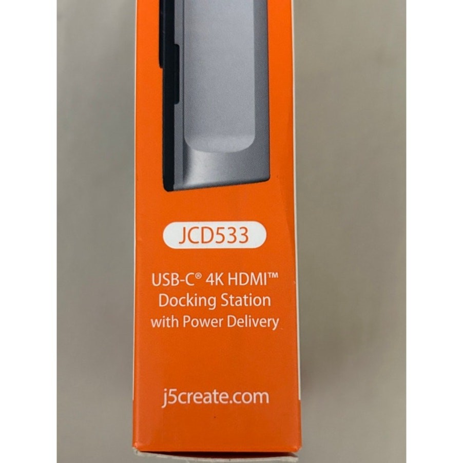 J5 Create JCD533 USB-C Docking Station 9 Ports 4K HDMI Output Power Delivery NEW