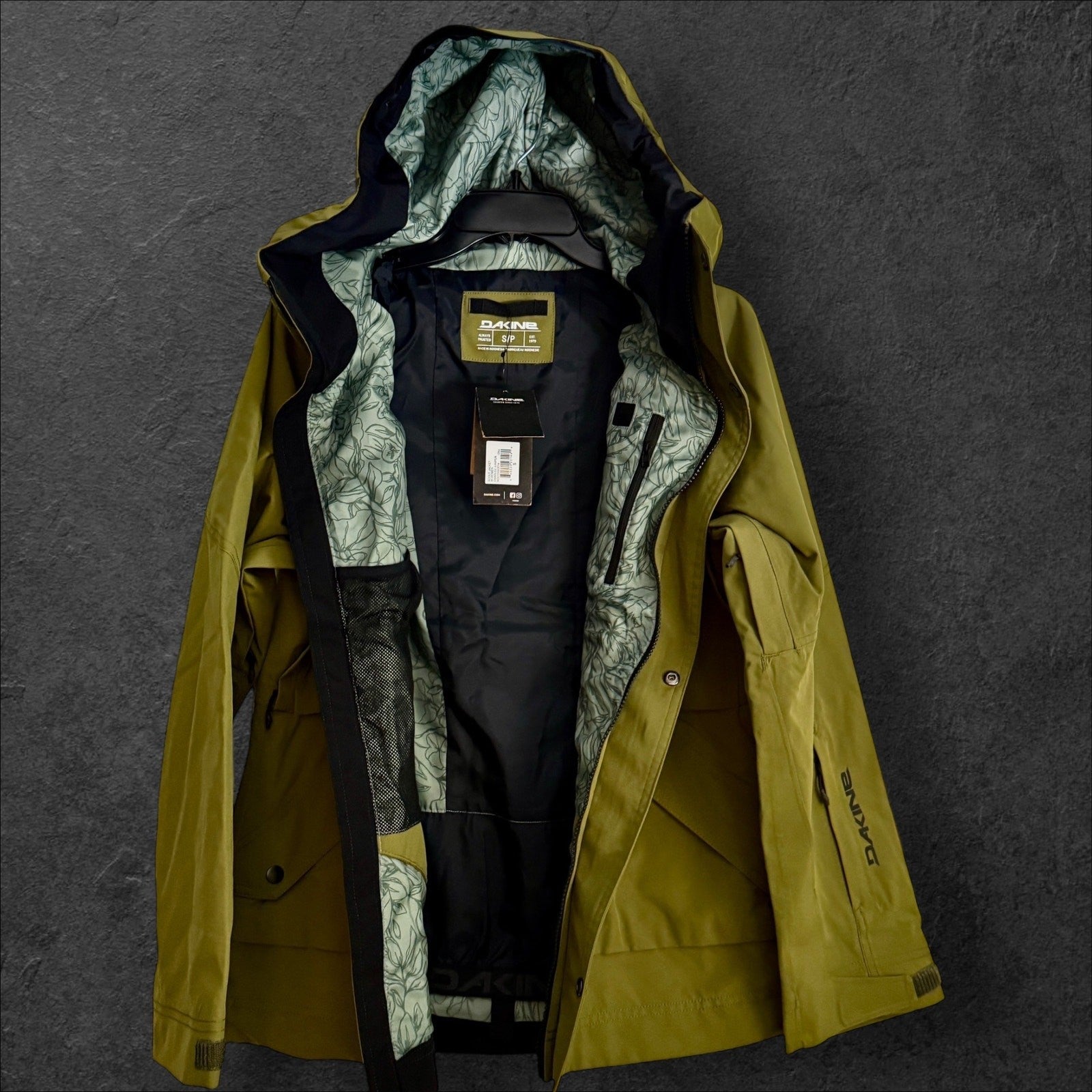 Women's Dakine Scout Jacket 10k Waterproof Breathable Juniper Green Sz Small NWT