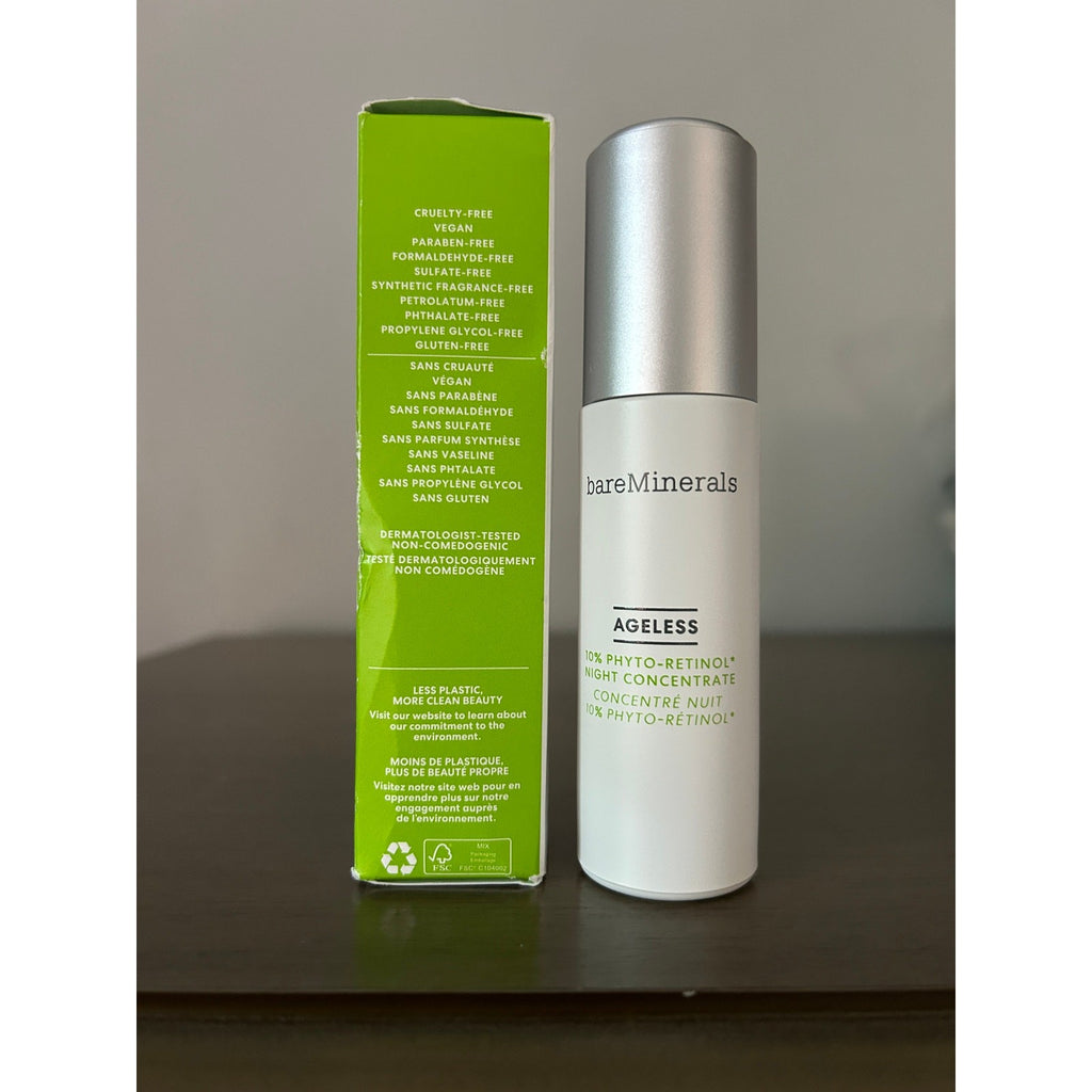BareMinerals Ageless 10% Phyto-Retinol Night Serum 30ml – Vegan Anti-Aging
