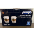 DeLonghi Double Walled Thermo Cappuccino Glasses, Set of 2 NIB