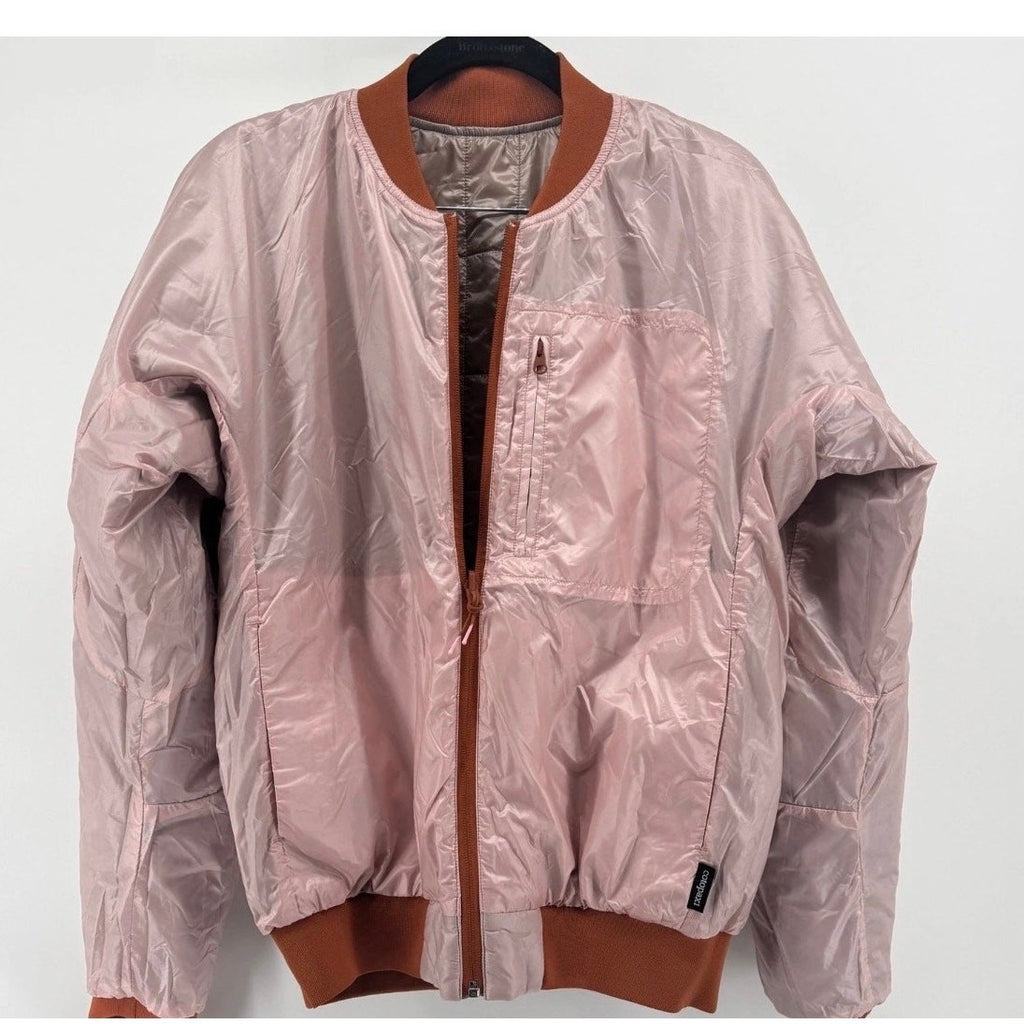 Cotopaxi Kusa Reversible Beige /Pink Bomber Jacket Womens M NWOT Llama Insulated