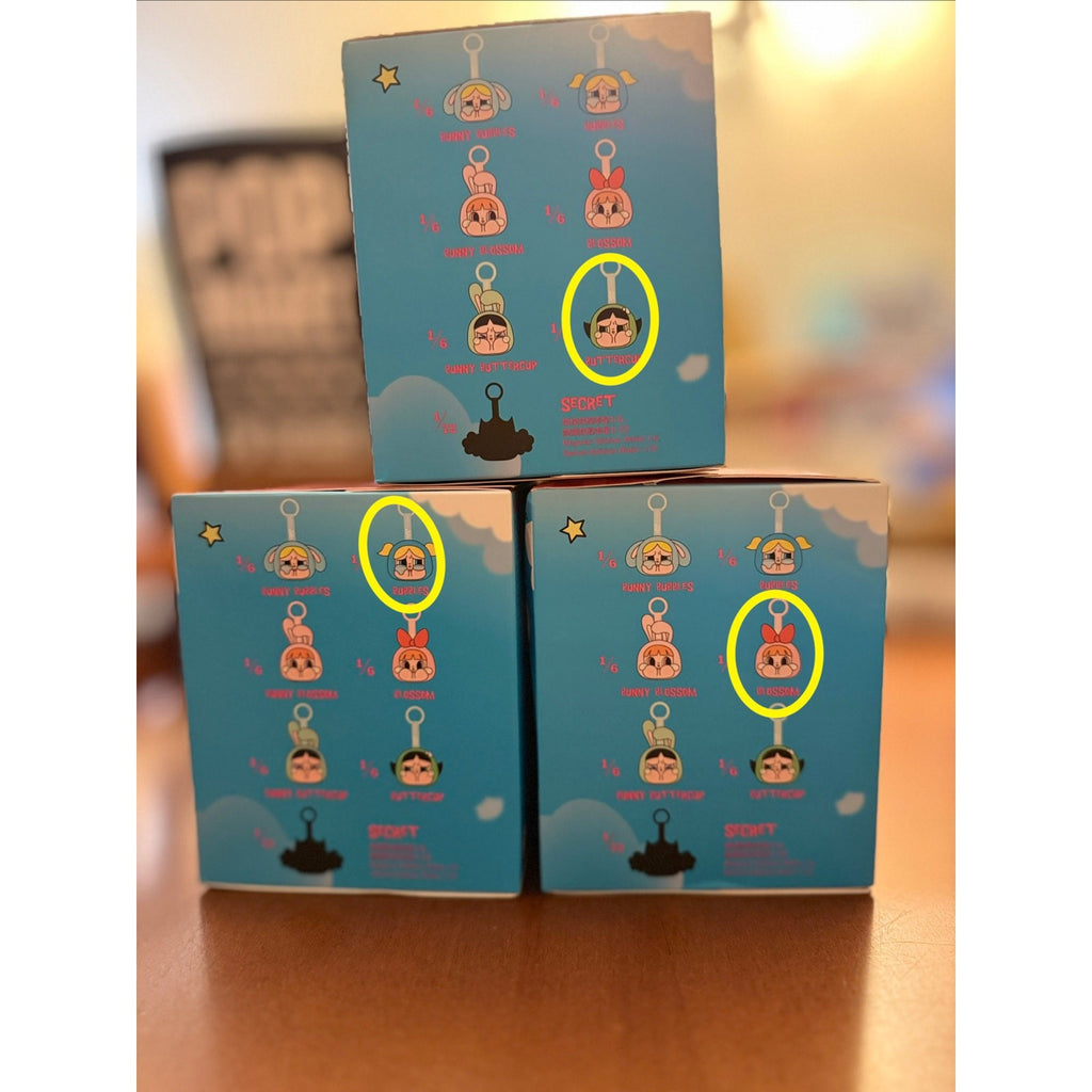 Powerpuff Girls POPMart Blind Box Set – Buttercup, Bubbles, Blossom (Sealed)
