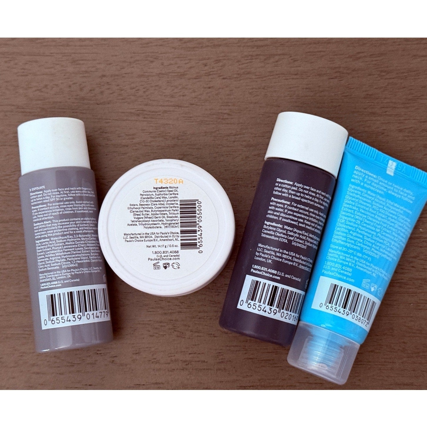 Paula's Choice Travel Skincare Bundle – Mandelic, BHA, AHA, Moisturizer & Balm 