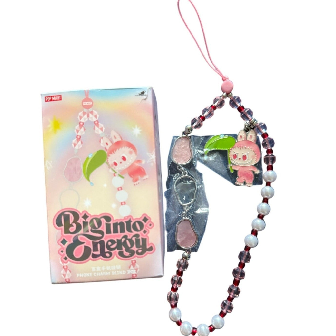 Pop Mart Labubu The Monsters Big into Energy Series Phone Charm Single Blind Box
