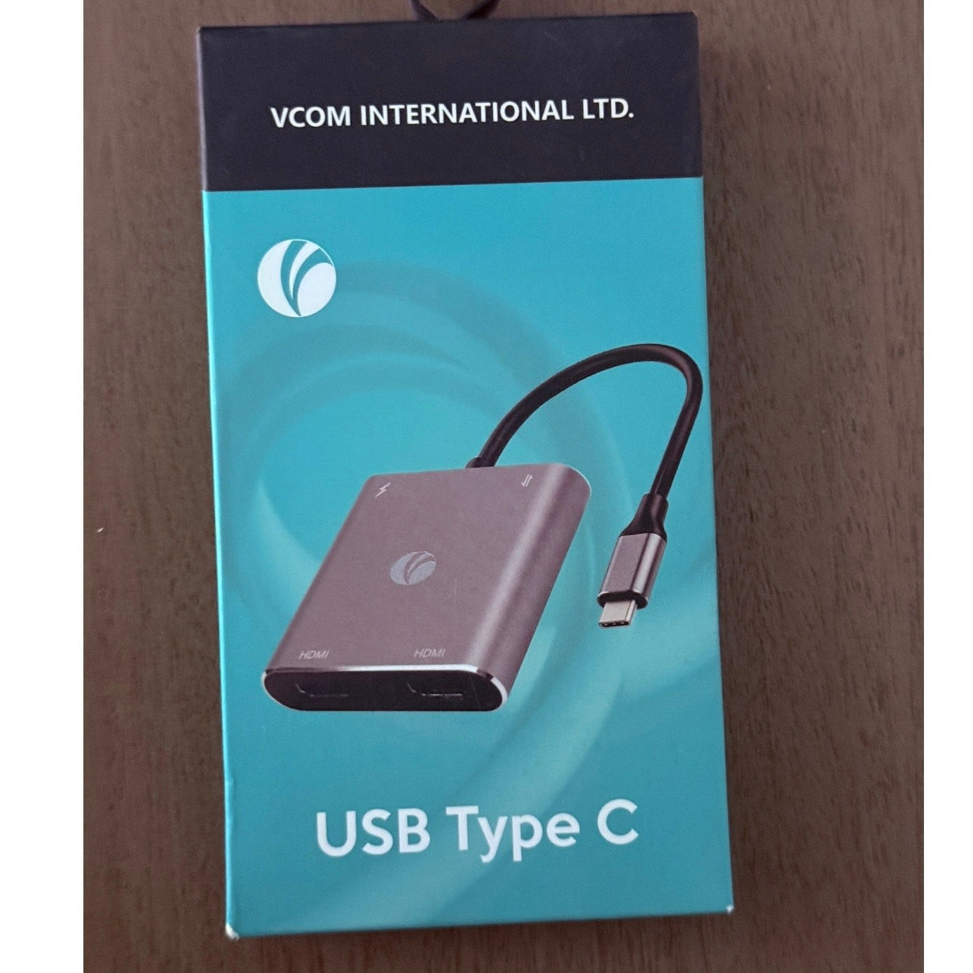 Portable VCOM USB C to Dual HDMI Adapter New