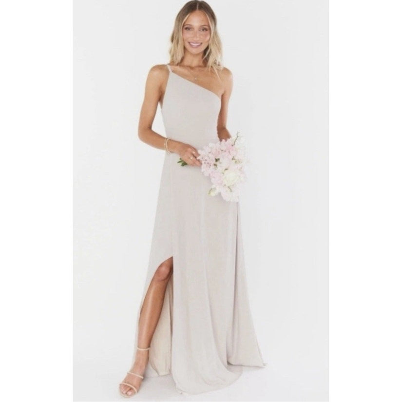 Show Me Your Mumu Shannon One Shoulder Dress Show Me The Ring Crisp Sz Small NWT