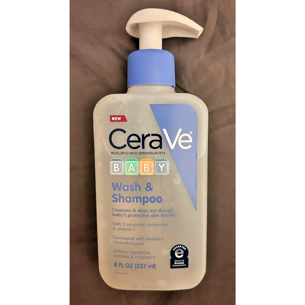 CeraVe Baby Wash & Shampoo, 2-in-1, Tear-Free, 8 Fl Oz 