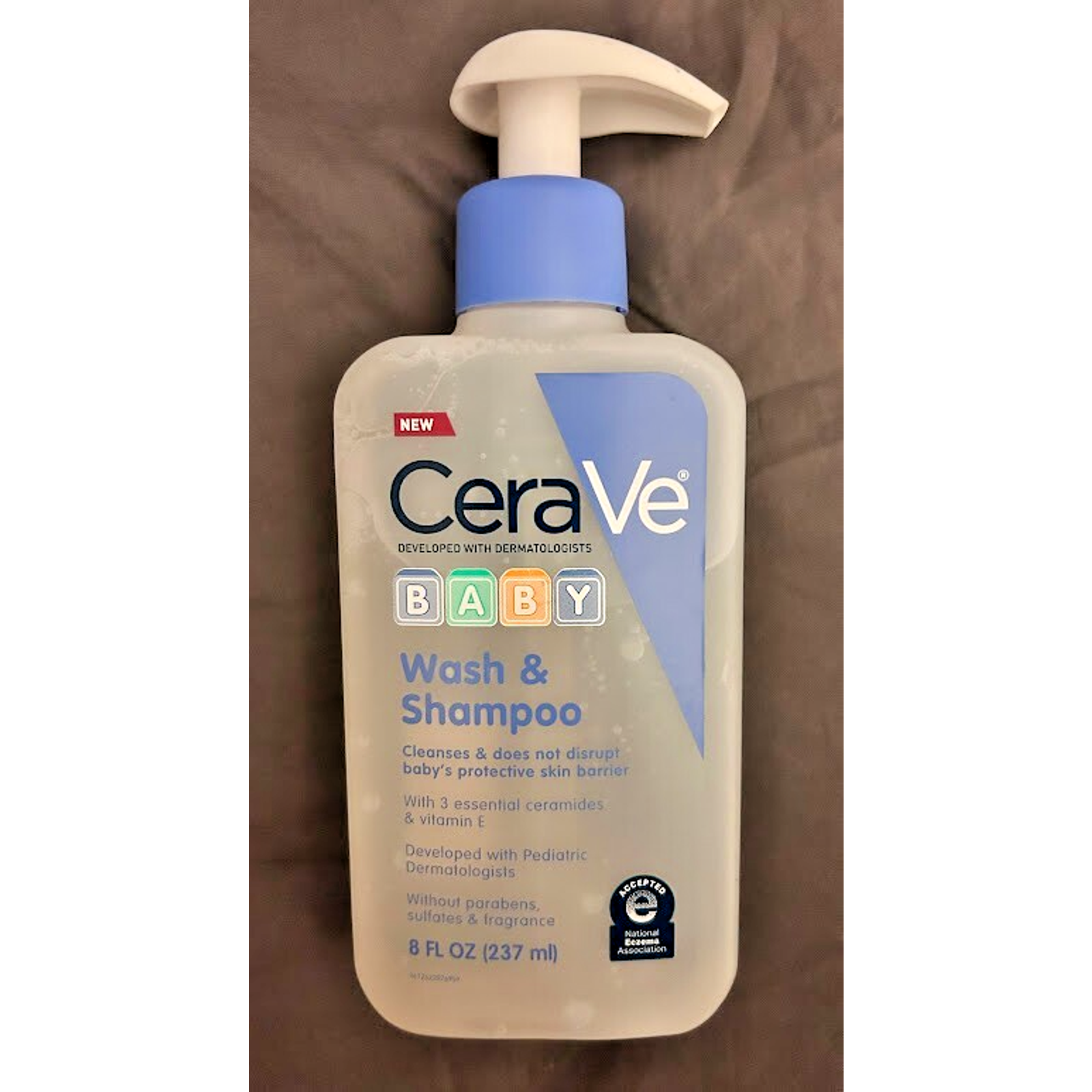 CeraVe Baby Wash & Shampoo, 2-in-1, Tear-Free, 8 Fl Oz 