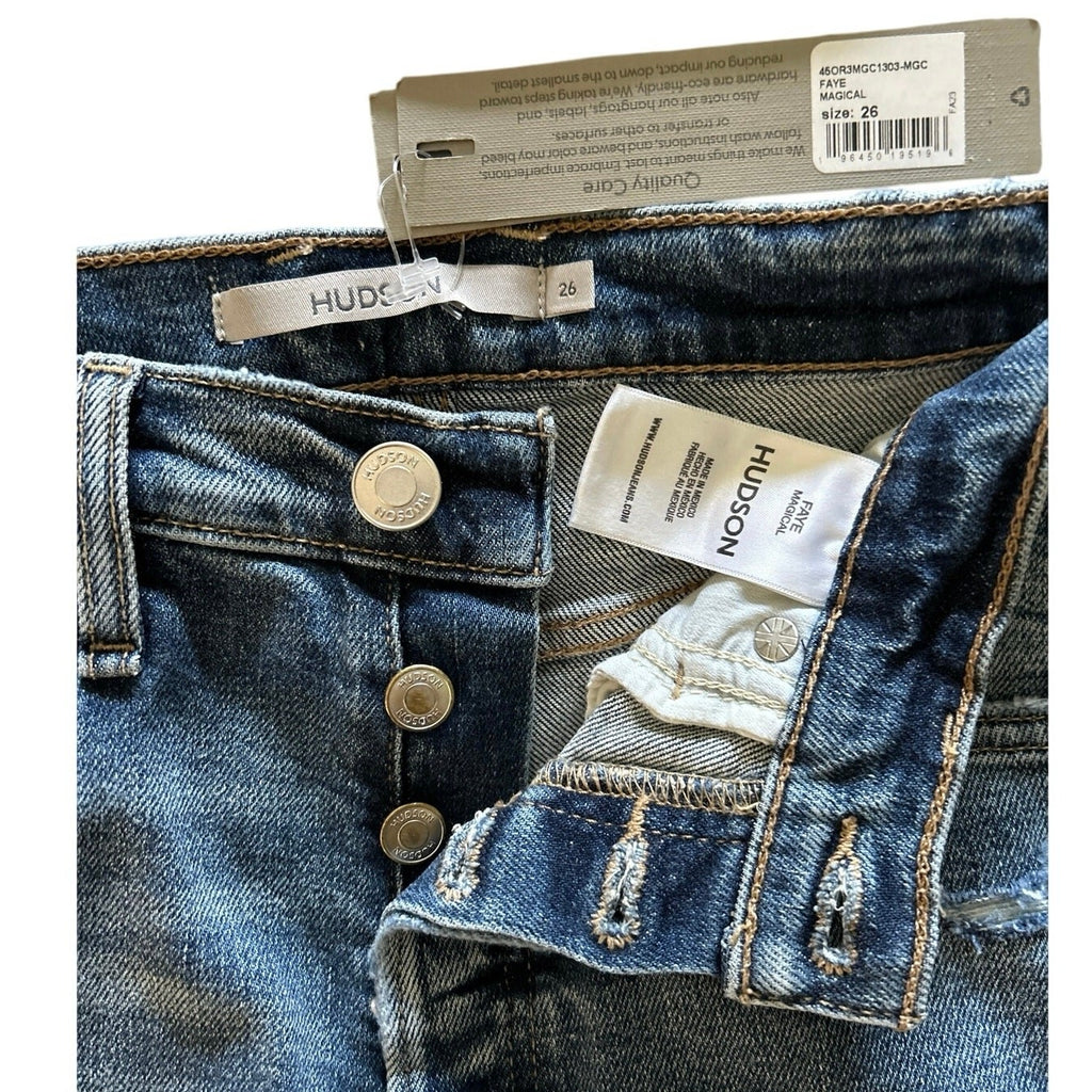Hudson Faye Ultra High Rise Flare Jeans – Magical Wash, Size 26