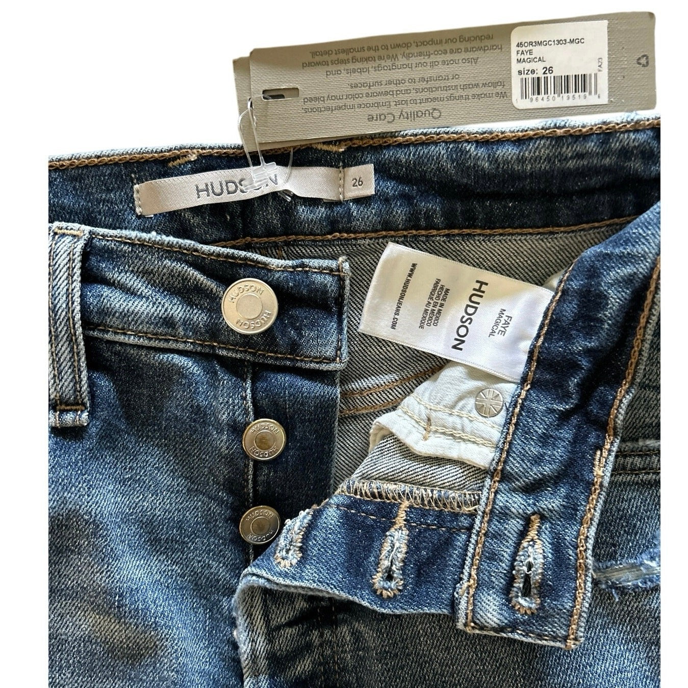 Hudson Faye Ultra High Rise Flare Jeans – Magical Wash, Size 26