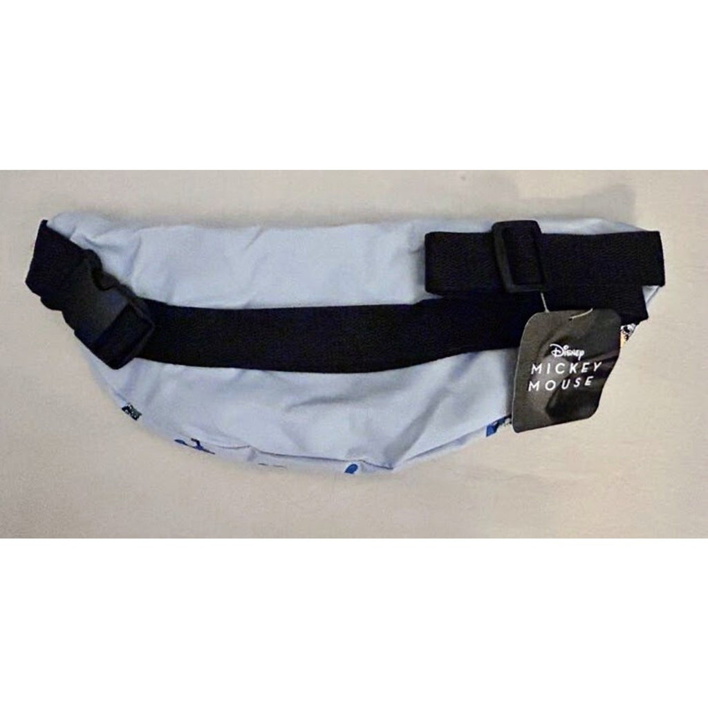 Disney Mickey Mouse Fanny Pack Light Blue Waist Belt Bag Unisex Travel
