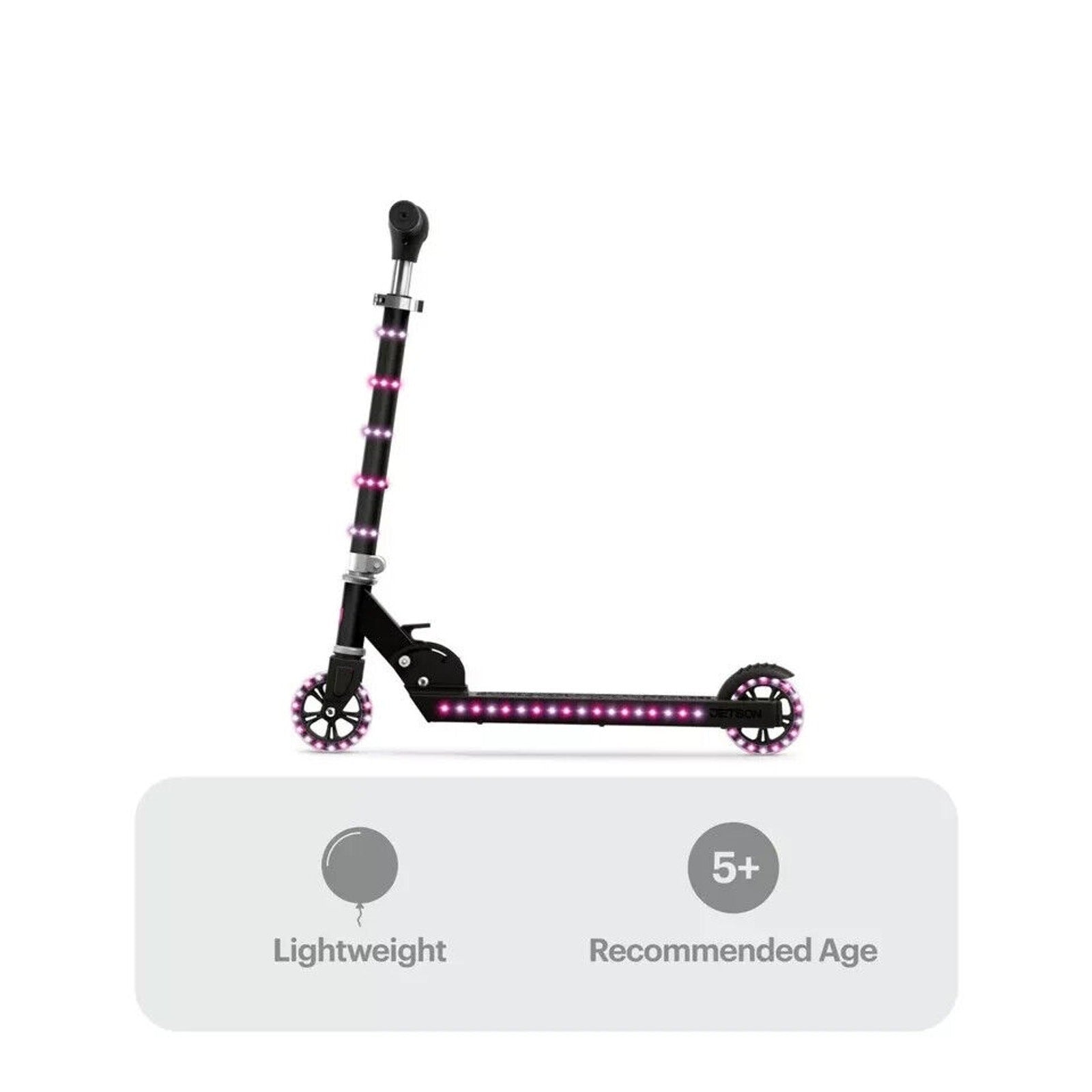 Kids Kick Scooters 150 LED Lights Adjustable Height Lightweight Portable FUN