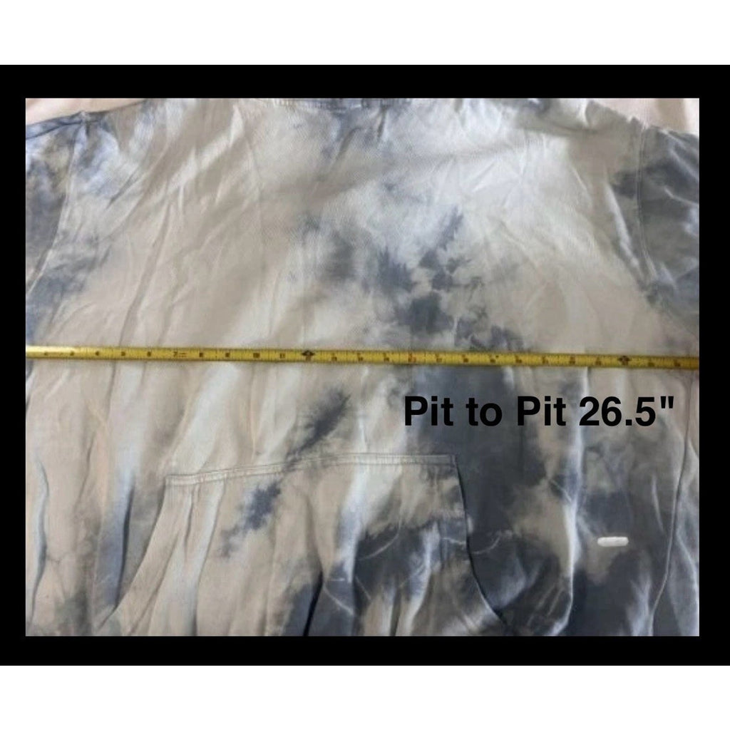 Paperbacks Cloud Tie Dye Hoodie Pullover 100% Cotton Hand Dyed Sz XXL NWT