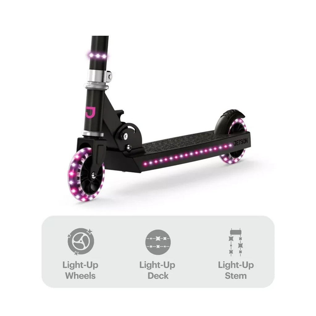 Kids Kick Scooters 150 LED Lights Adjustable Height Lightweight Portable FUN