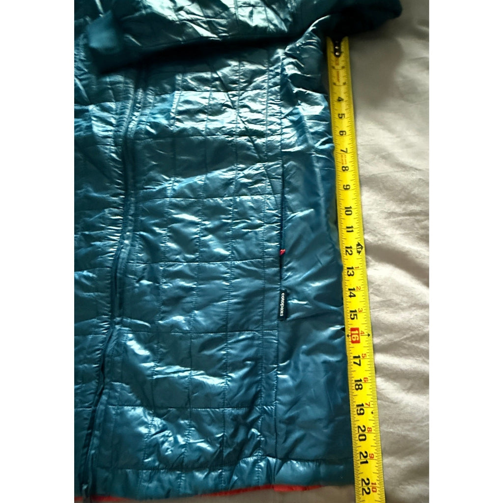 Cotopaxi Kusa Reversible Jacket Blue Red Llama Fill NWOT Men Small Womens Medium
