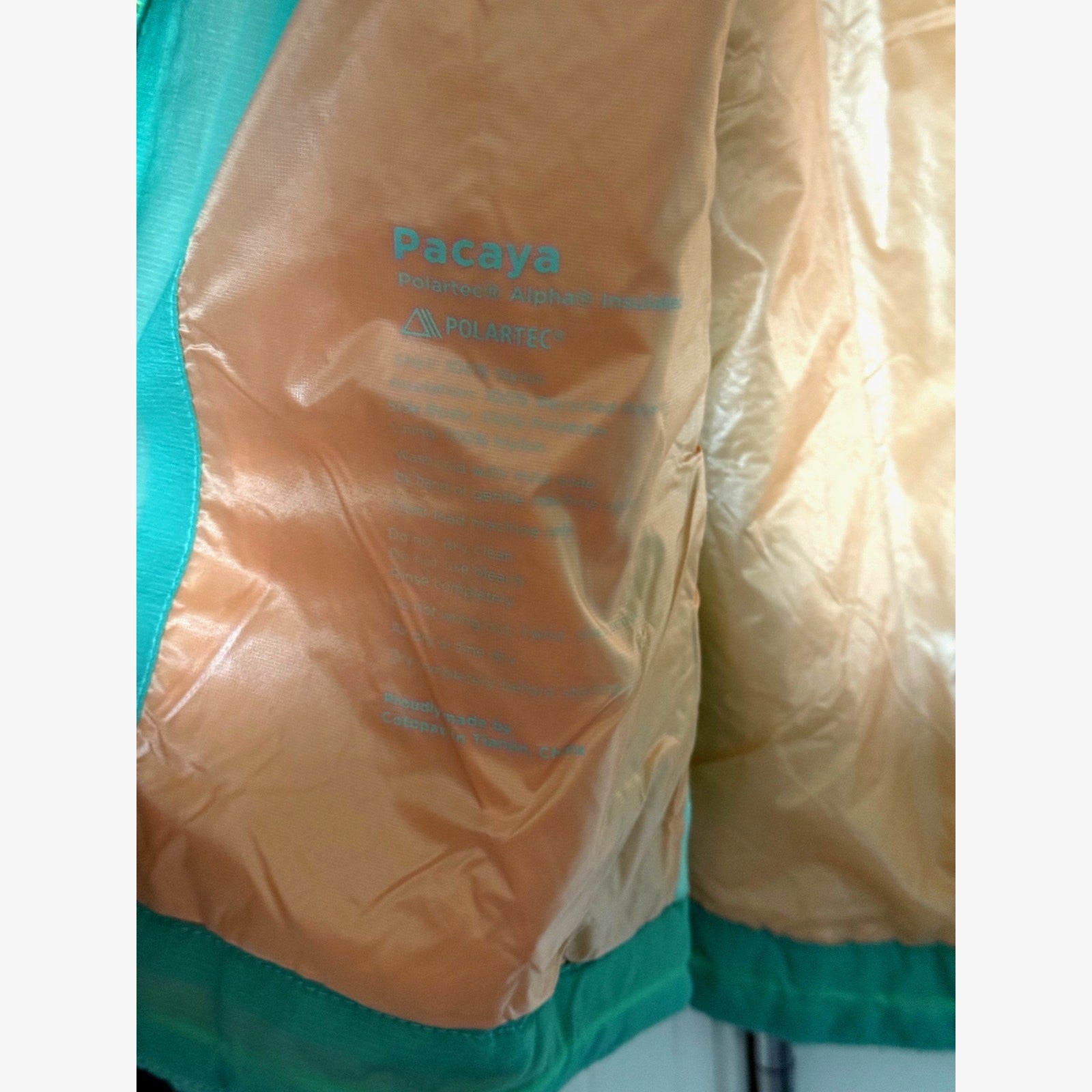 Cotopaxi Pacaya Polartec Insulated Jacket Women’s Large Turquoise / Gray NWOT 