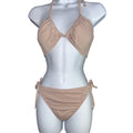  Shade N Shore Sexy Glittery Pink Unique Bikini Set – Medium Top, Large Bottom
