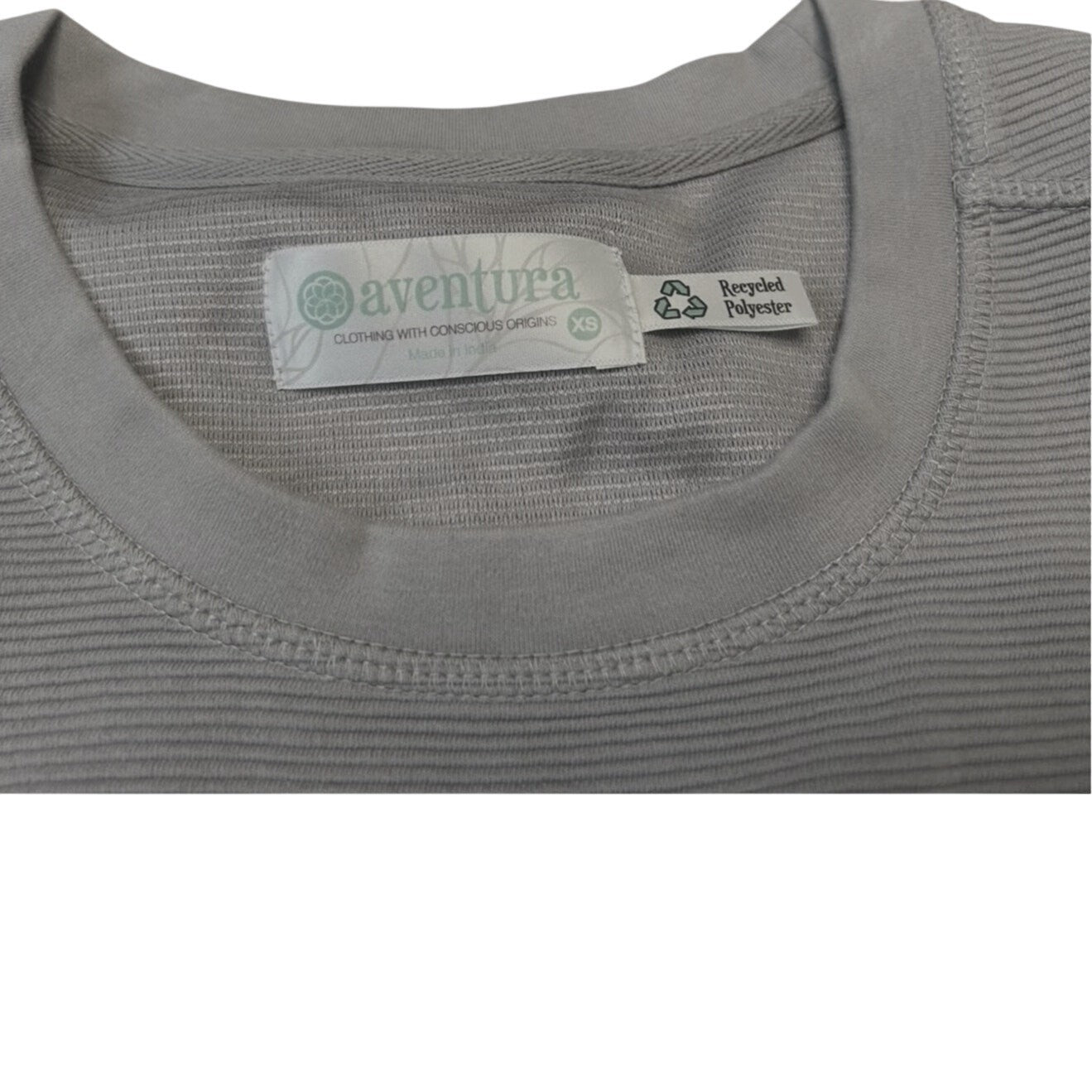 Aventura Womens Hazelton Crew Neck Long Sleeve Top Weathervane Gray Sz XS NWOT