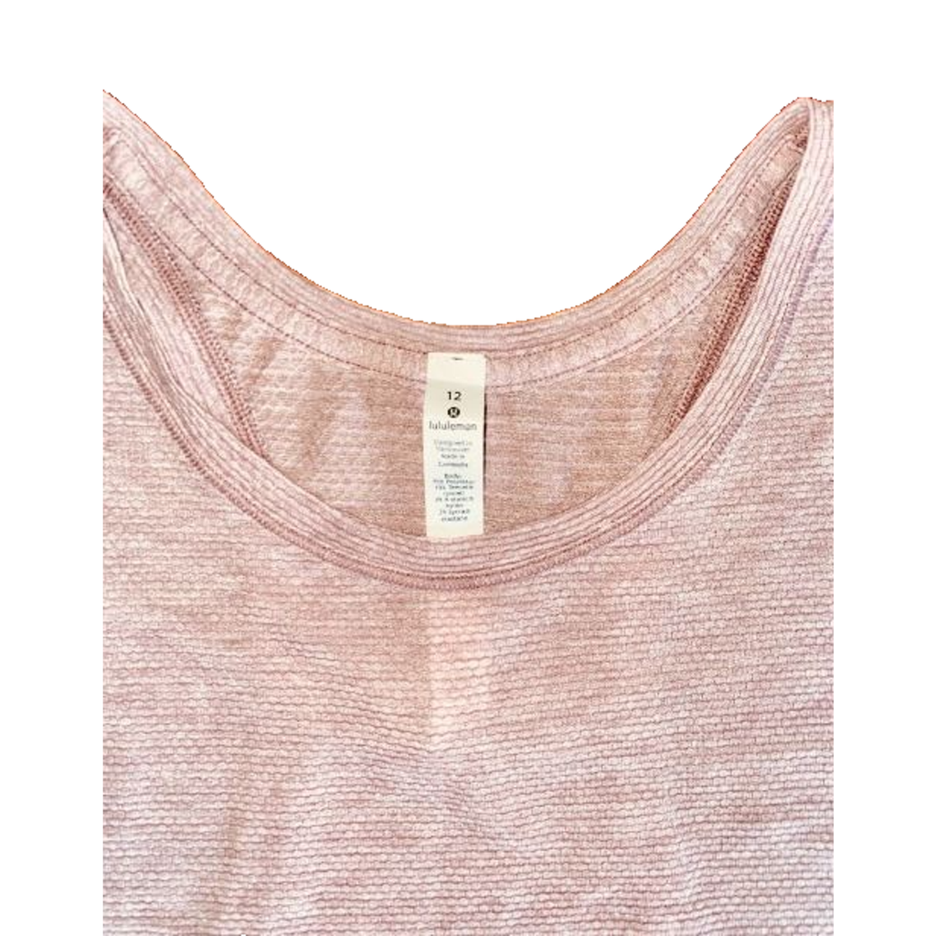 RARE Lululemon Women's Plank to Pike Tank Heather Mauve Size 12 EUC