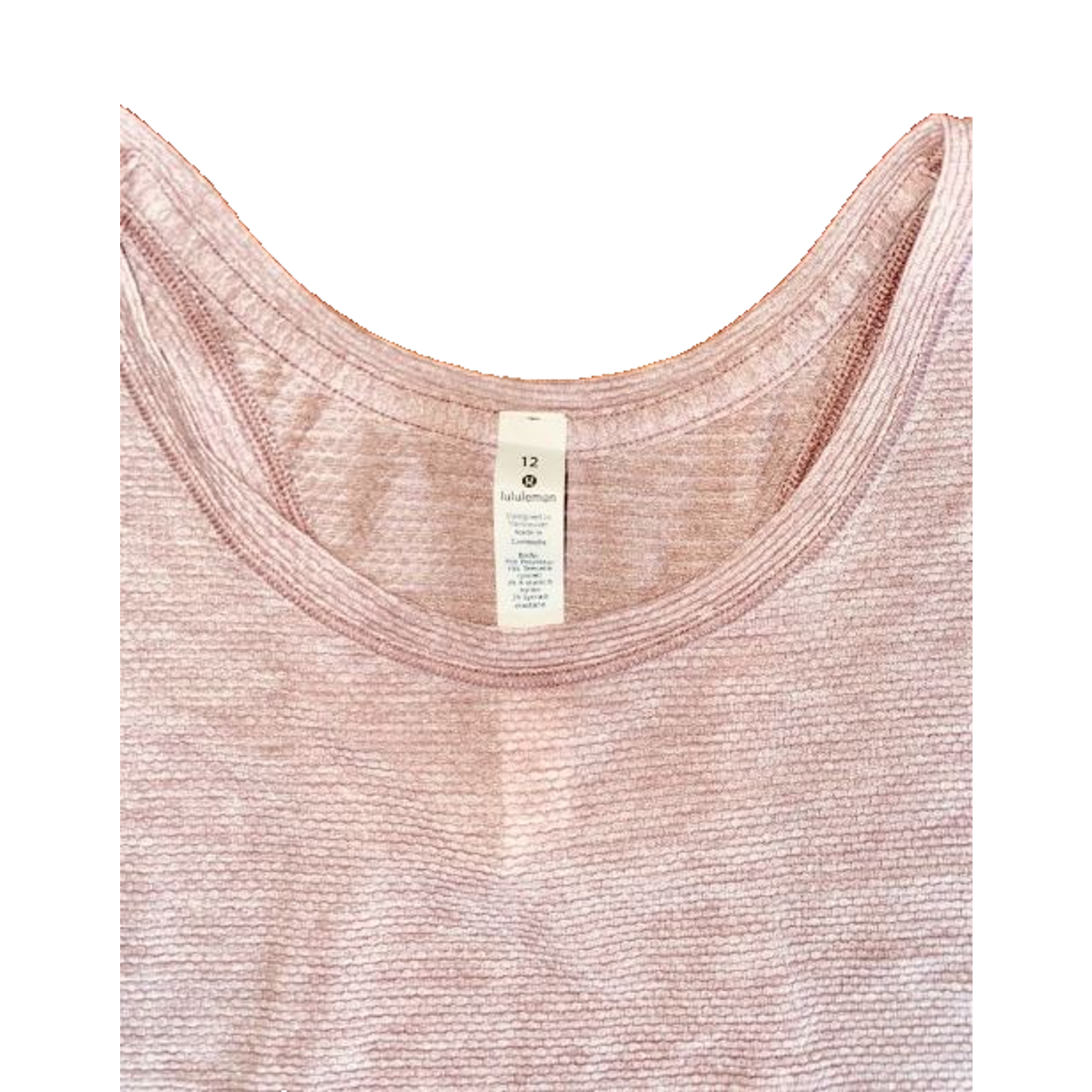 RARE Lululemon Women's Plank to Pike Tank Heather Mauve Size 12 EUC