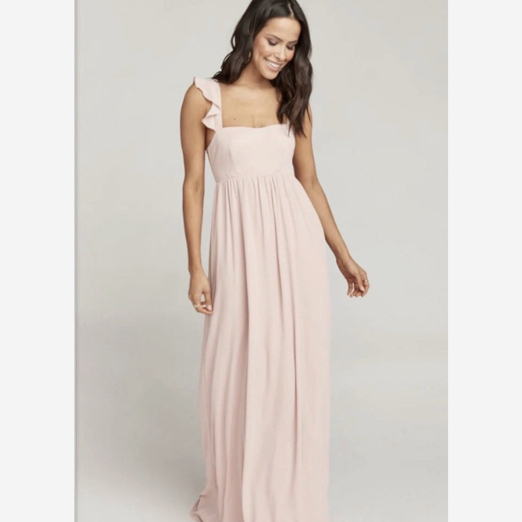 Show Me Your Mumu June Maxi Dress Show Me The Ring Crisp Size Small NWT