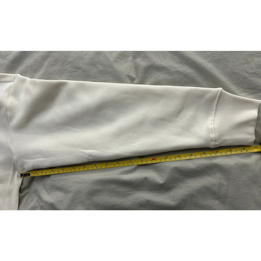 Member’s Mark Women’s White Fleece Hoodie Size M – Soft & Cozy Pullover NWT