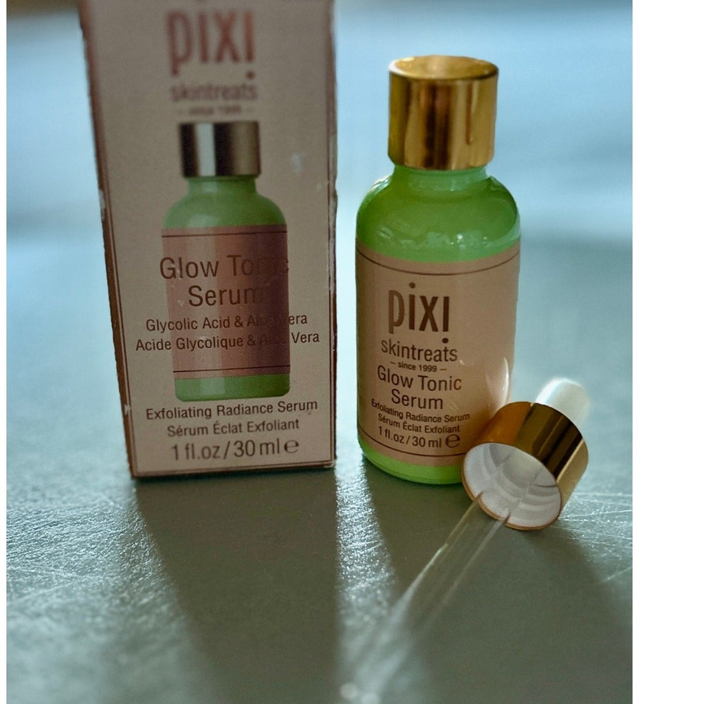 Pixi Glow Tonic Serum 1floz Exfoliating Radiance Serum Glycolic Acid & Aloe Vera