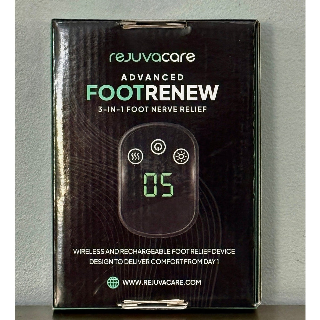 RejuvaCare Advanced FootRenew 3 in 1 Triple Method Massager NIB 
