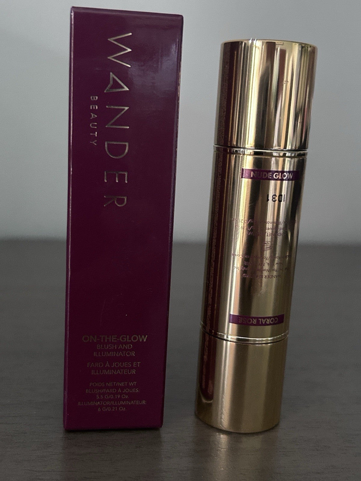 All In OneWander Beauty On The Glow Blush & Illuminator, Coral Rose & Nude Glow