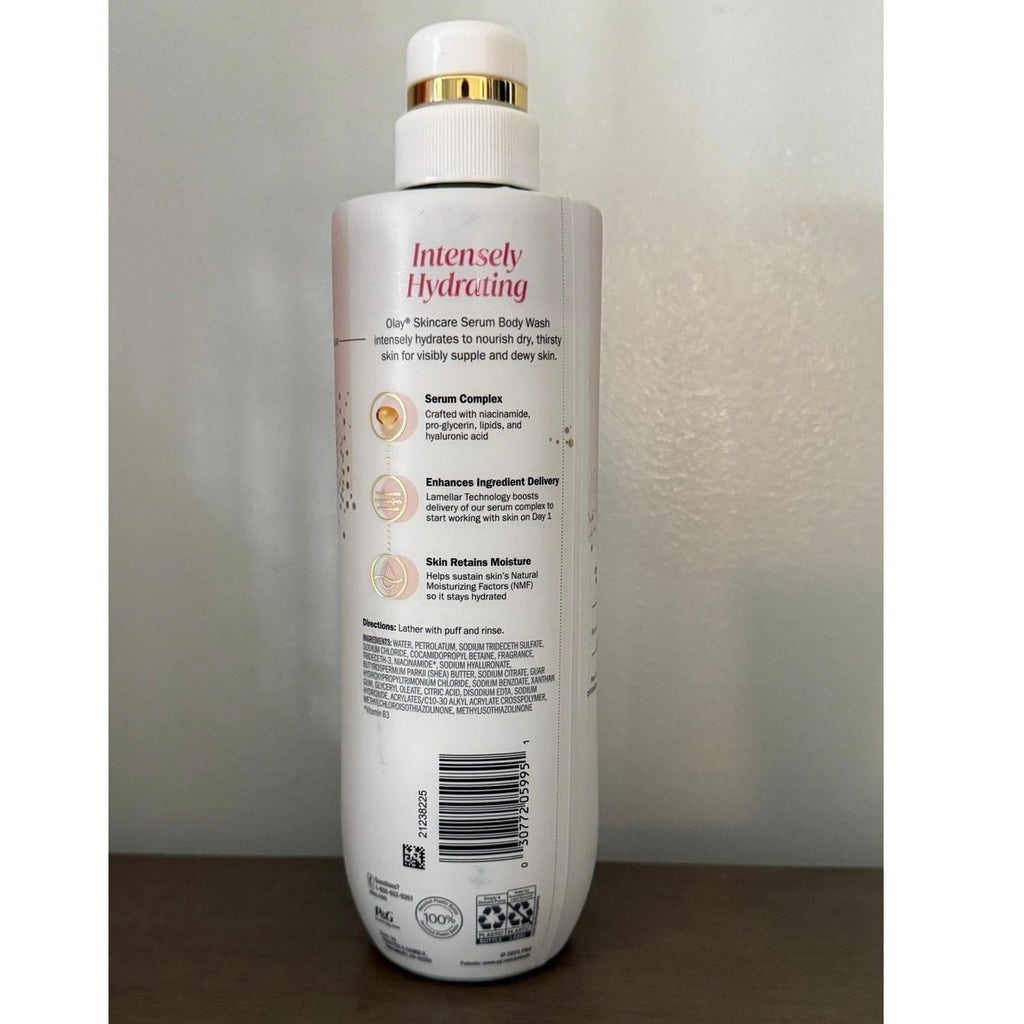 Olay Premium Cleansing Nourishing Hyaluronic Serum Complex Body Wash 20floz NEW