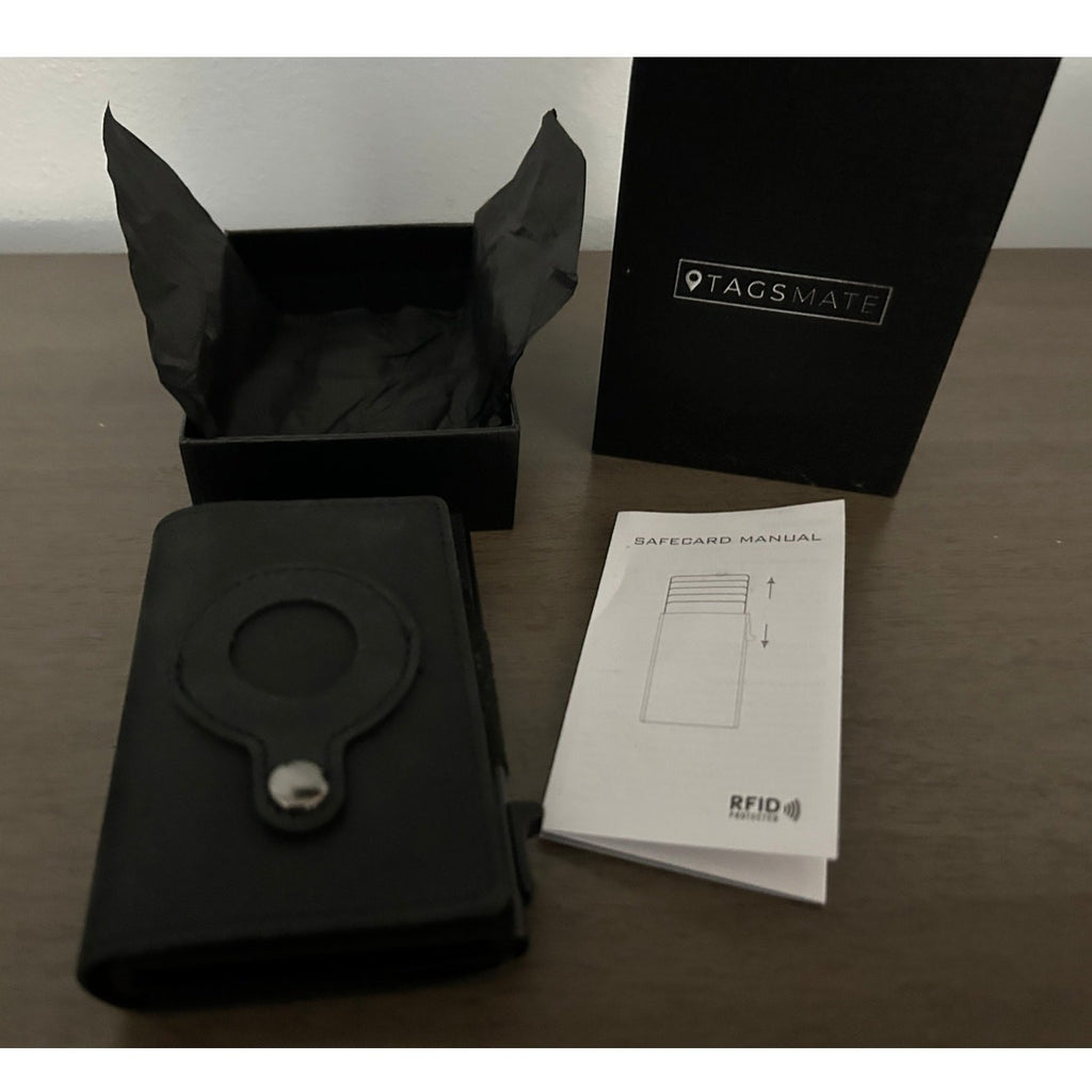 Minimalist Smart Wallet Apple AirTag Uses Find My, 12 Card Holder, RFID Blocking