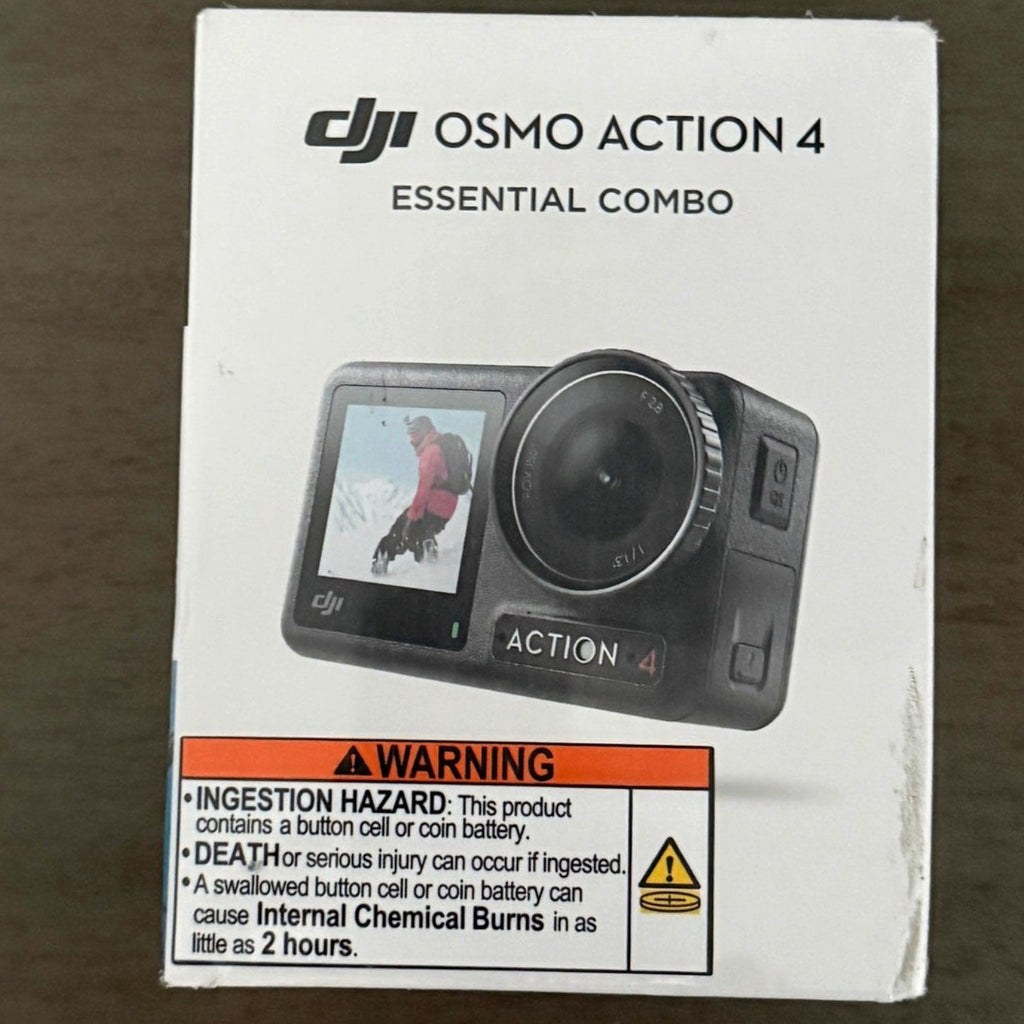DJI Osmo Action 4 Essential Combo – 4K/120fps – New Sealed – Dual Touchscreens