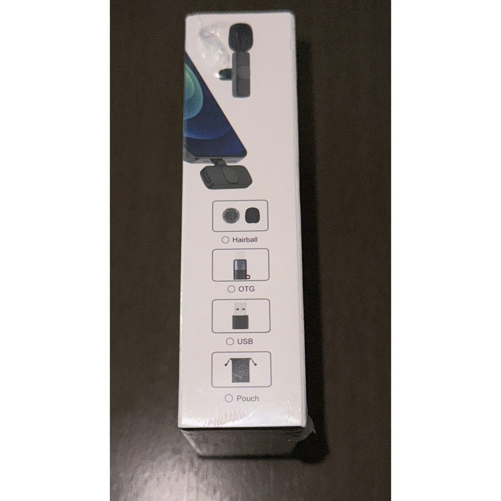 New Wireless Lavalier Mic 2-Pack, Plug & Play, iPhone/Android, No App/Blue