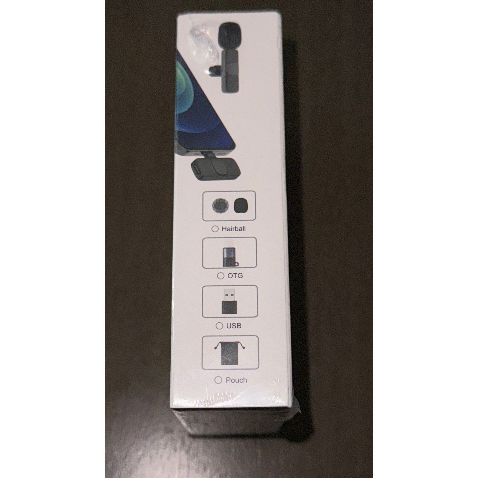 New Wireless Lavalier Mic 2-Pack, Plug & Play, iPhone/Android, No App/Blue