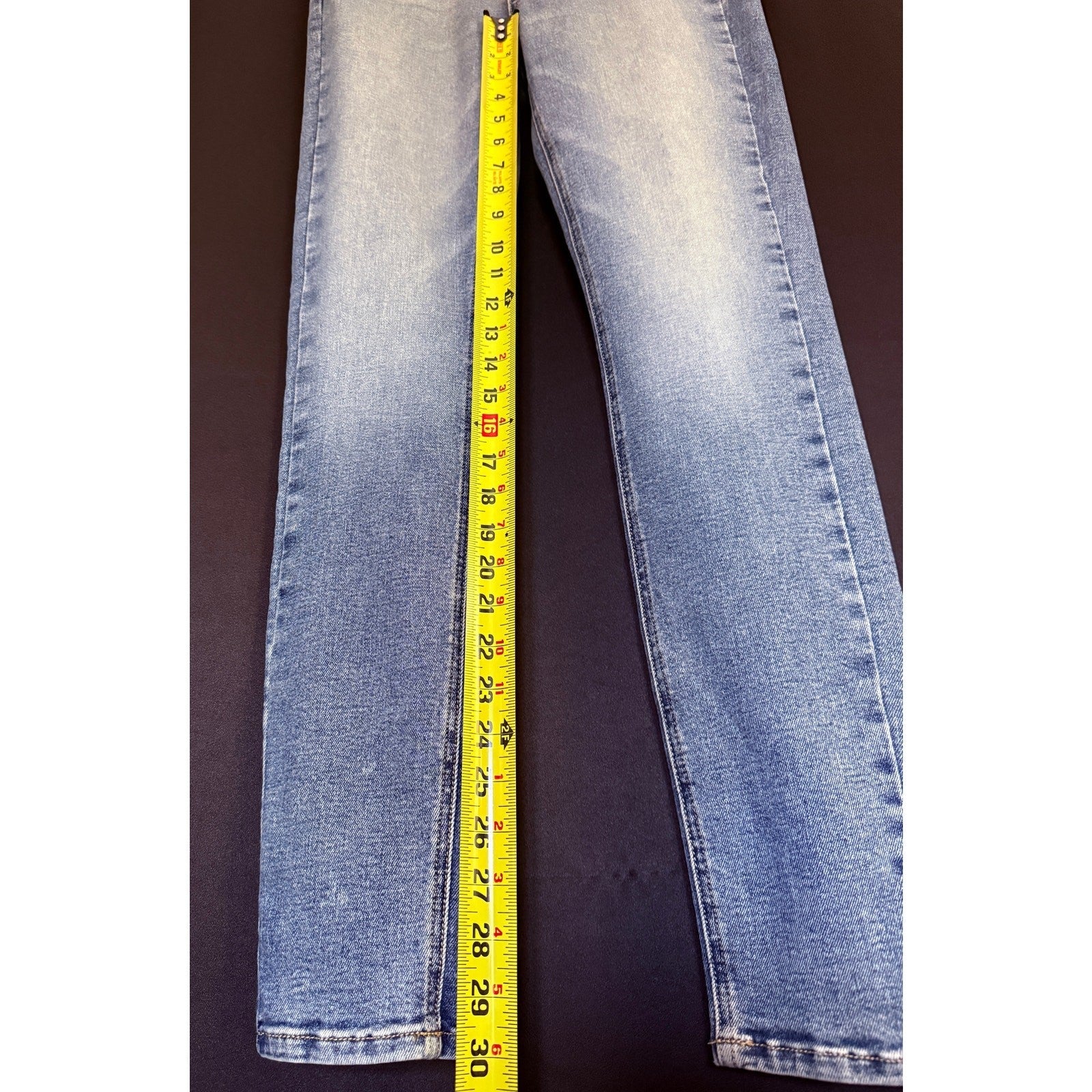 Modern American Sample Liberty #1 High Waist Sohocrop Skinny Denim Jeans Size 