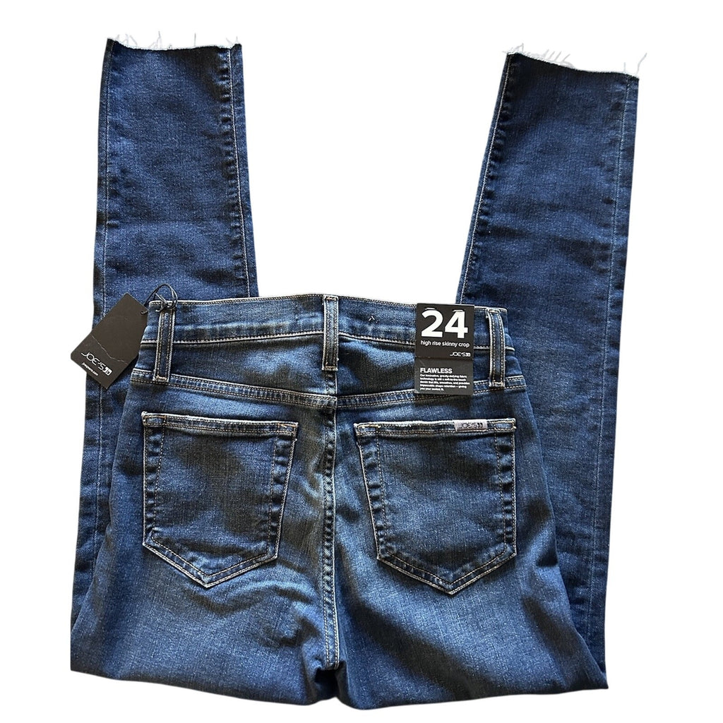 Joe's Jeans Sz Is 24 High Rise Skinny Crop—Raw Hem Stretch for Everyday Style NE