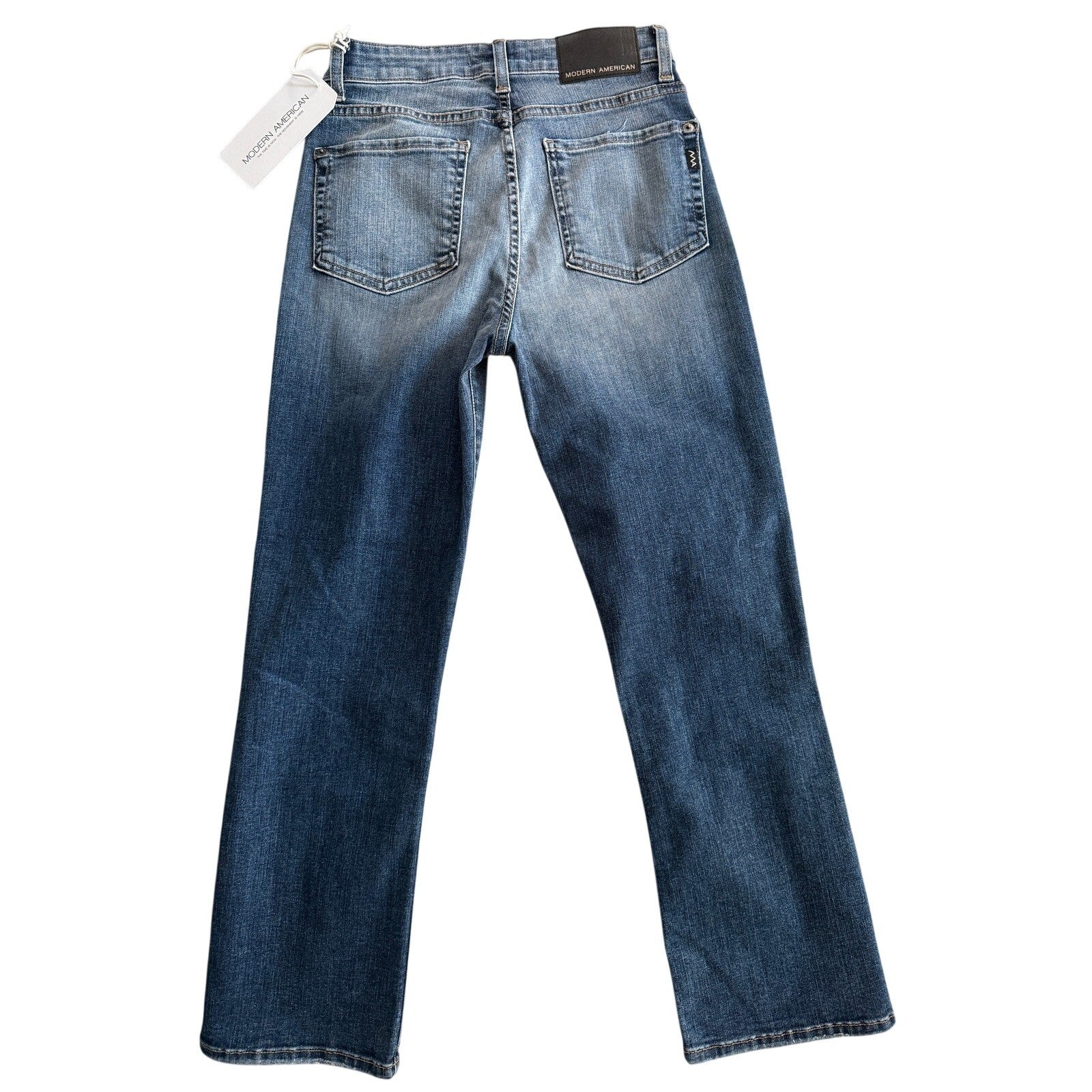 Modern American La Brea New Haven Boot Crop Denim Jeans Women's Size 26" NWT