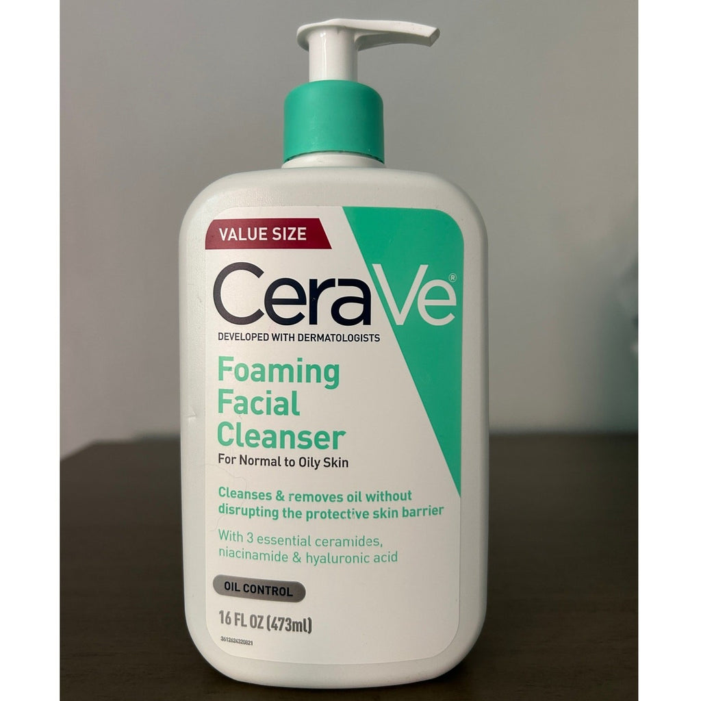 CeraVe Foaming Facial Cleanser Normal - Oily Skin Niacinamide & Ceramides 16oz