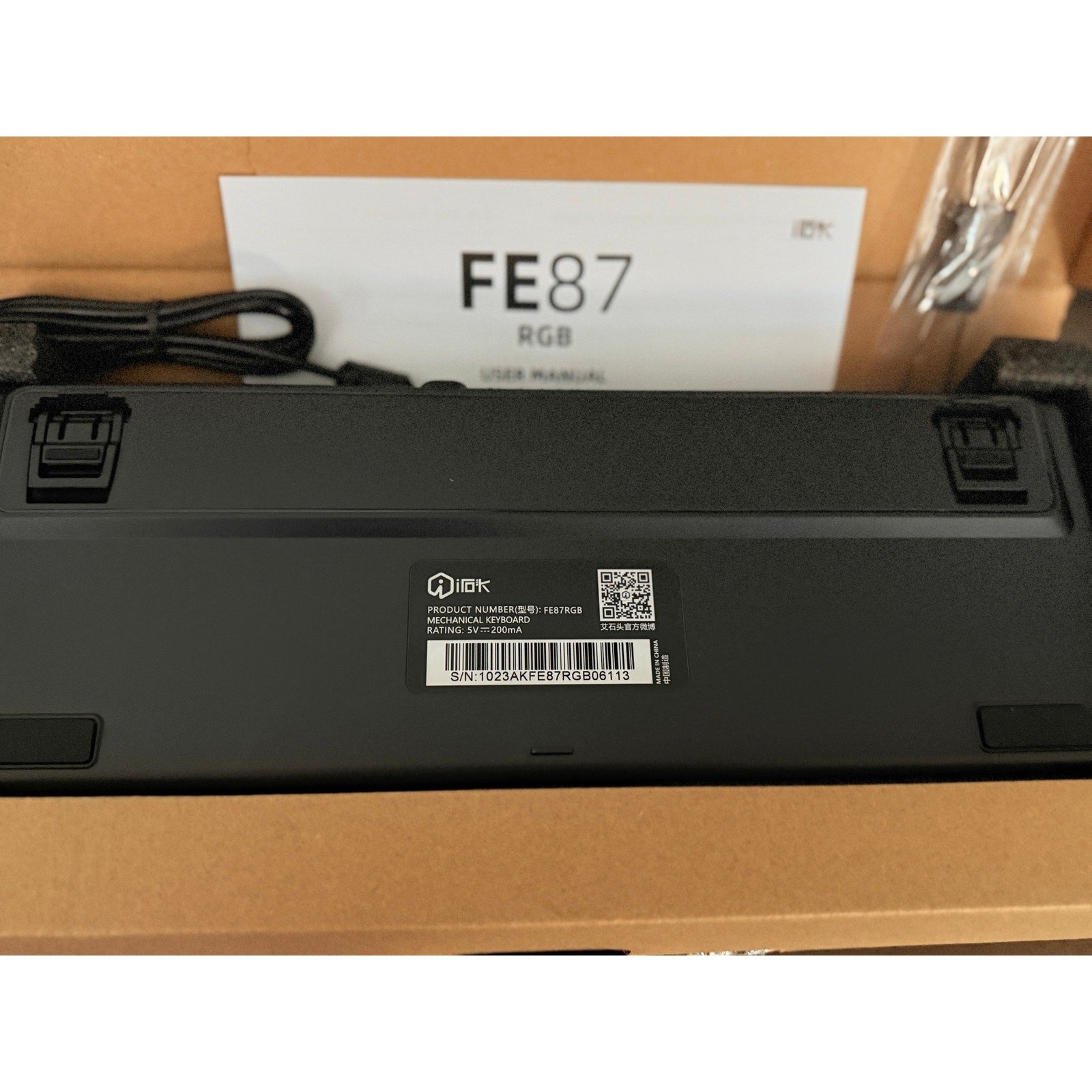 IROK TKL 87‑Key RGB Black Mechanical Keyboard Hot‑Swappable Switches USB‑C 