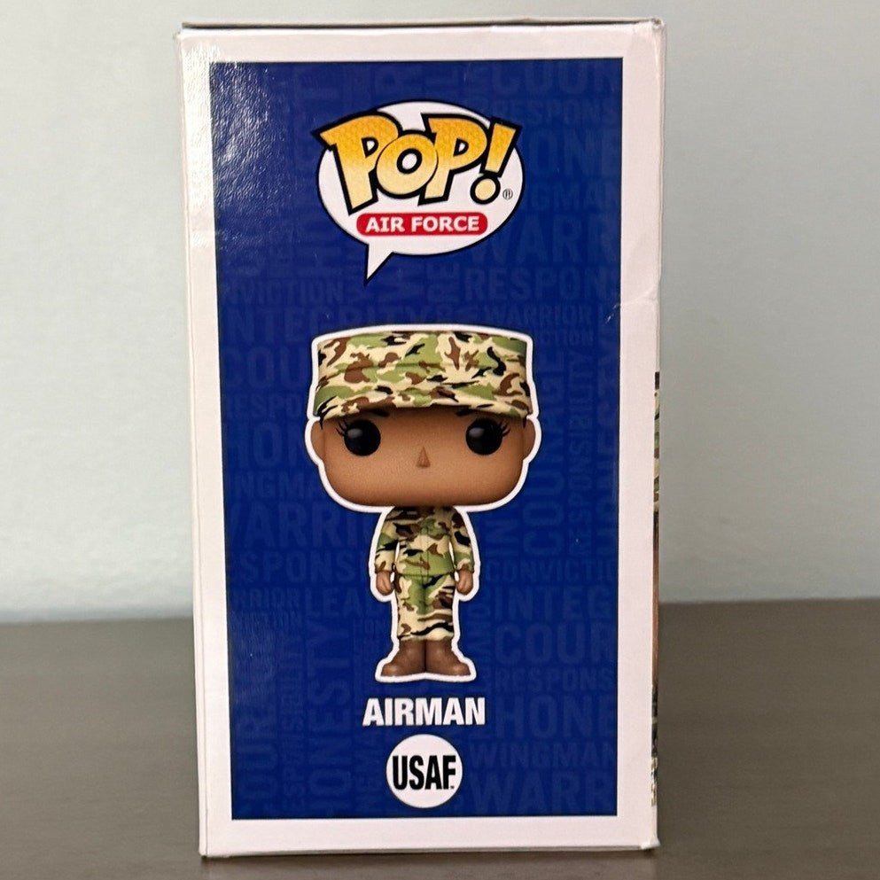 Funko Pop Military USAF Air Force Female Airman Vinyl Figure USAF in Camo Gear 