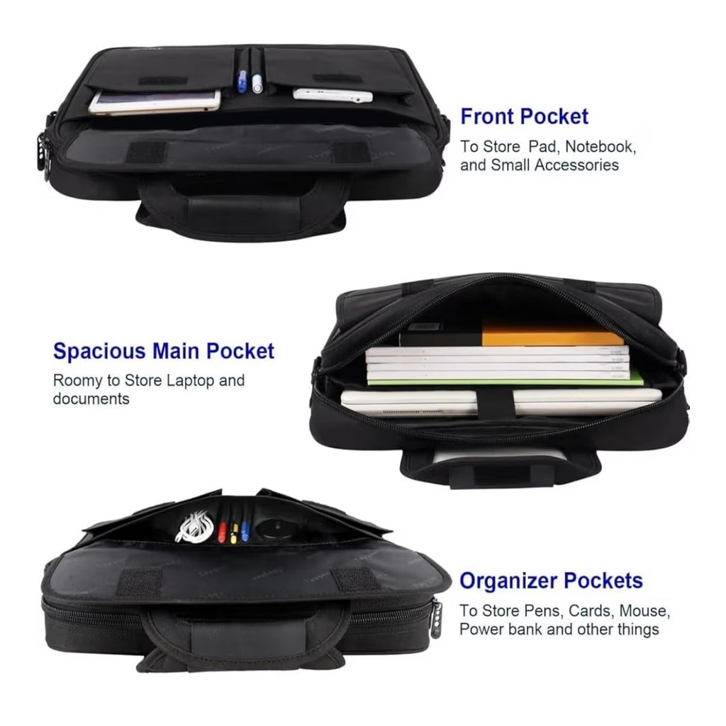 Taygeer Premium 15.7 x 11" Messenger Business Office Briefcase Laptop Bag BNWT